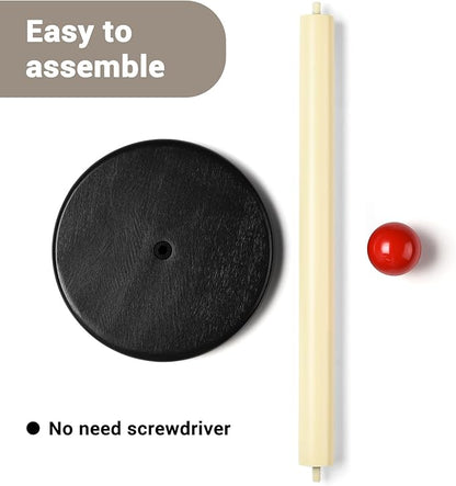Paper Towel Holder, Cute Wooden Red Ball Kitchen Roll Stand Organizer