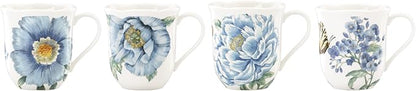 Lenox 833418 Butterfly Meadow Blue 4-Piece Mug Set