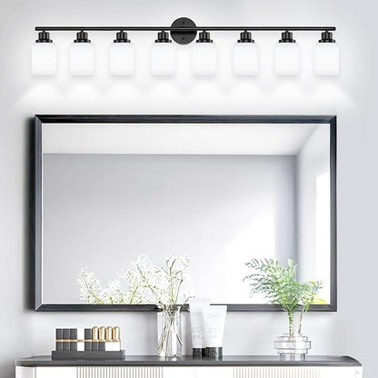 Guliaofo 8-Light Vanity Lights, Modern Vanity Lighting Fixture