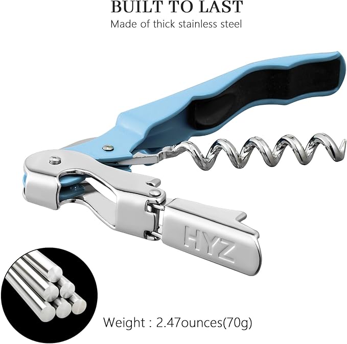 HYZ 2-Pack Wine Opener Waiter Corkscrew, Professional Wine Key
