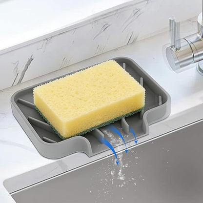 JACZZO Silicone Soap Dish for Shower and Bathroom