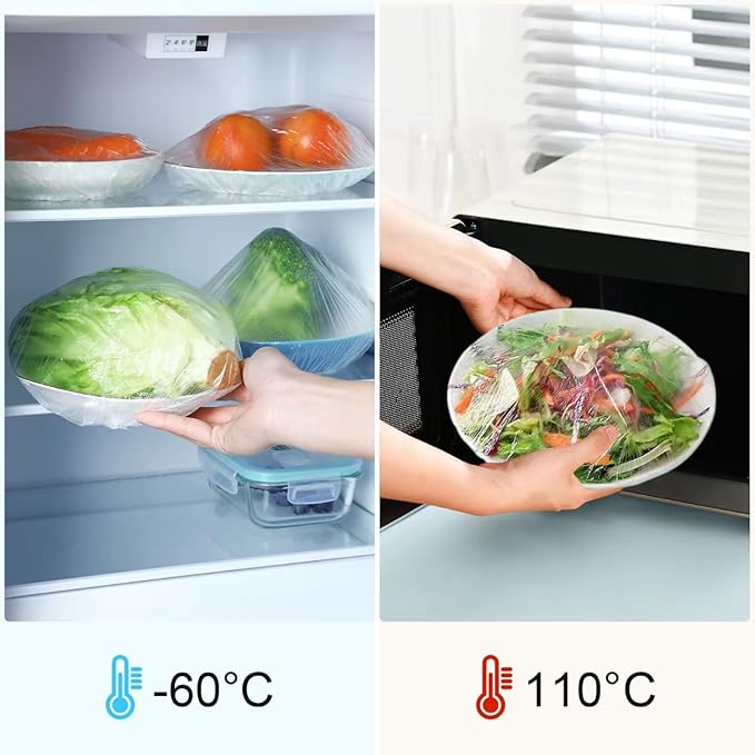 100 Boxed Bowl Covers Bread Proofing Plastic Wrap