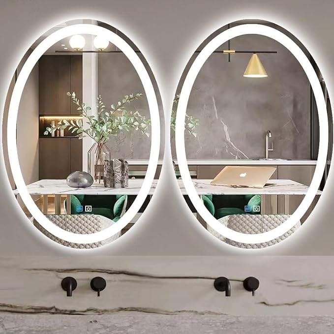 28 x 36 Inch Oval LED Vanity Mirror