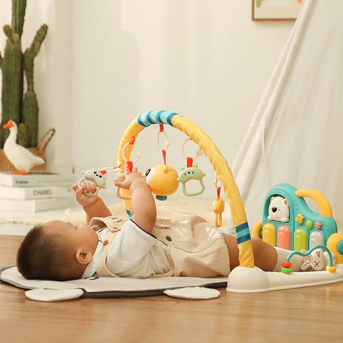 Caterbee Baby Piano Play Gym Music Mat (Bear)
