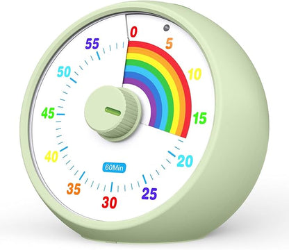 Visual Timer for Kids, 60-Minute Countdown Timer for Classroom Office Kitchen