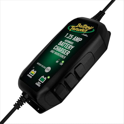 Battery Tender Plus 12V 1.25 AMP Battery Charger and Maintainer: Fully