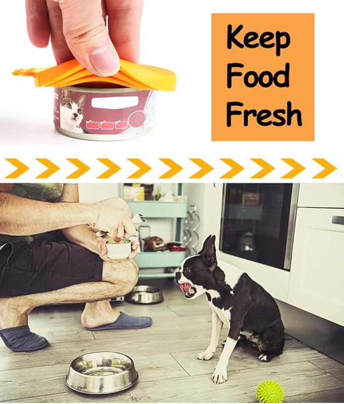 Comtim Pet Food Can Cover Silicone Can Lids