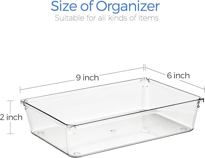 Ravinte 6 Pack Drawer Organizer