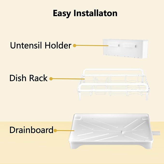 LIYI Dish Drying Rack for Kitchen Counter