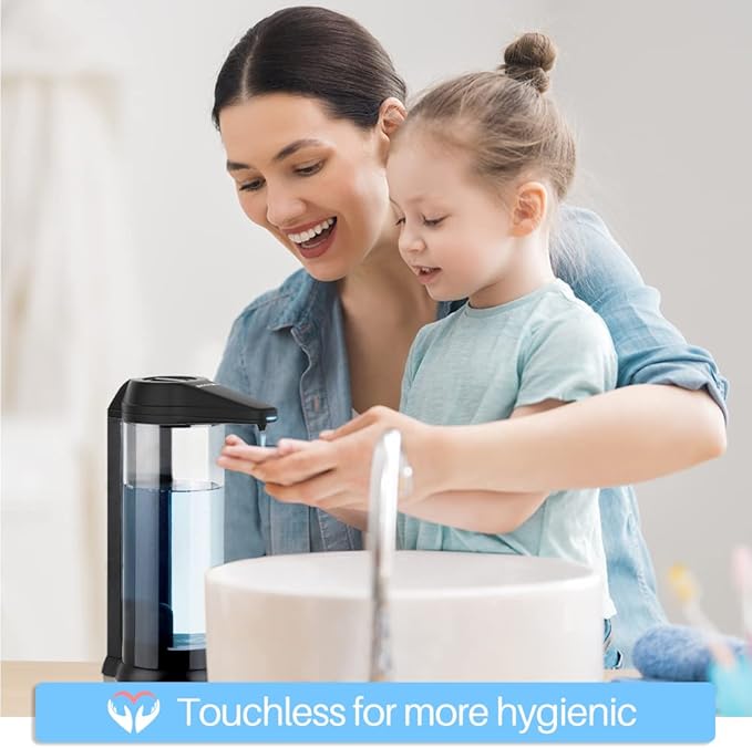 Secura 17oz Automatic Liquid Soap Dispenser, Touchless Battery Operated Hand