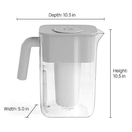 Culligan with ZeroWater Technology 12-Cup Water Filter Pitcher – Includes