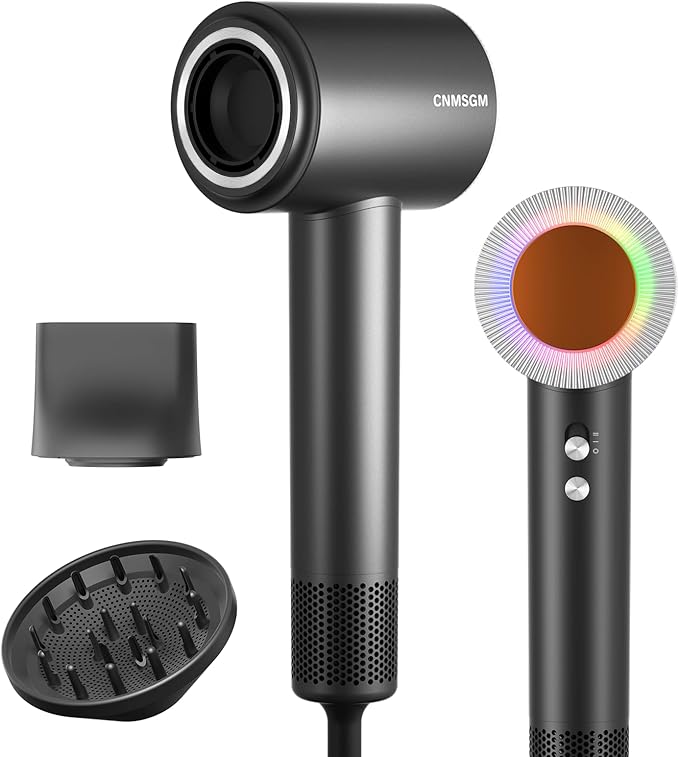 Hair Dryer, High Speed Ionic Blow Dryer, 5X-Fast Drying, 2 Billion Negative Ions