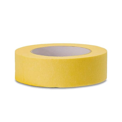 Lichamp 36mm x 55m Yellow Automotive Masking Tape for Painting, Auto Body Yellow Painters Tape for Car Detailing, 1.4 inch x 60 Yards