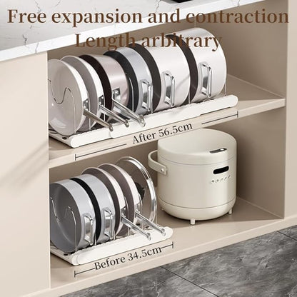 Pot Rack -Expandable Pan Organizer