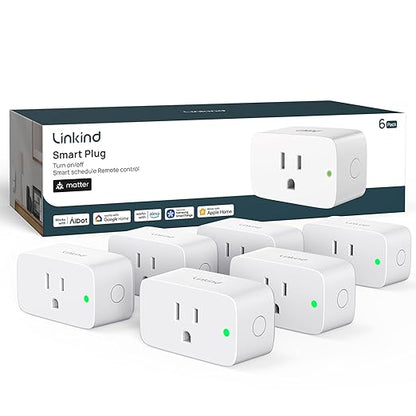 Linkind Matter Smart Plug, Smart Home Smart Outlet Timer, Work