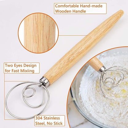Danish Dough Whisk (with lame)