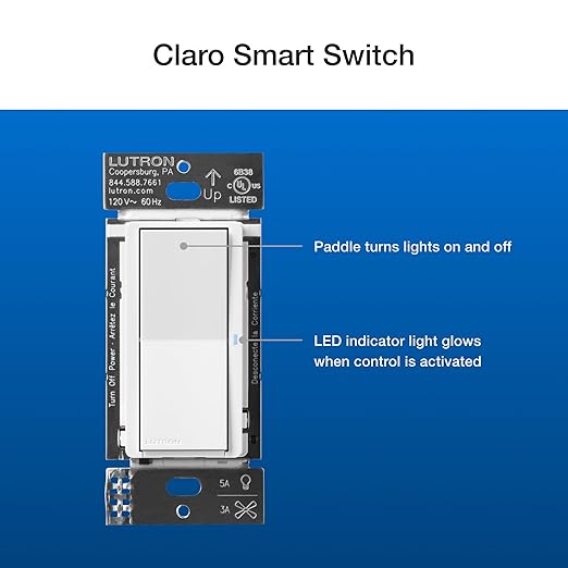 Lutron Claro Smart Switch 3-Way Kit