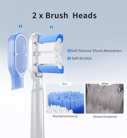 lunakind Sonic Toothbrush with Travel Case, Electric Toothbrush, AI Smart