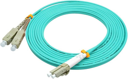 Jeirdus 100 Meters 328ft LC to SC Duplex 50/125 10G OM3 Multi-Mode Fiber Optic