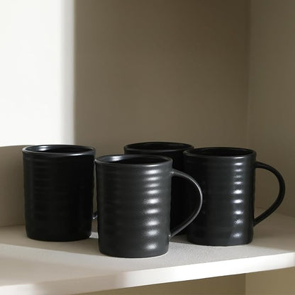 Stone Lain Orbit 16-Piece Dinnerware Set Stoneware, Charcoal