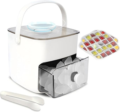 Ice Cube Tray with Lid & Bin Ice Maker