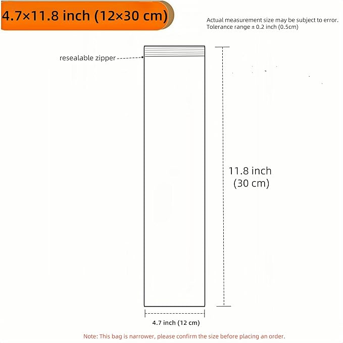 PABCK 100 Pieces Black Reclosable Zip Bags 5.1mil Thickness Poly Plastic Packaging Resealable Zipper Lock Closure Bag for Storage (4.7x11.8 inch)