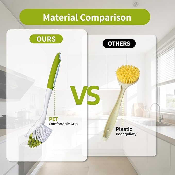 Dish Brush Scrub Brush with Handle