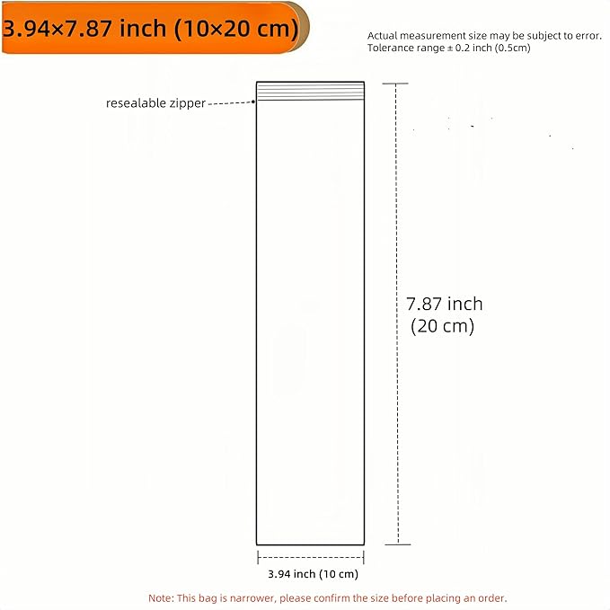 PABCK 100 Pieces Black Reclosable Zip Bags 5.1mil Thickness Poly Plastic Packaging Resealable Zipper Lock Closure Bag for Storage (3.9x7.9 inch)