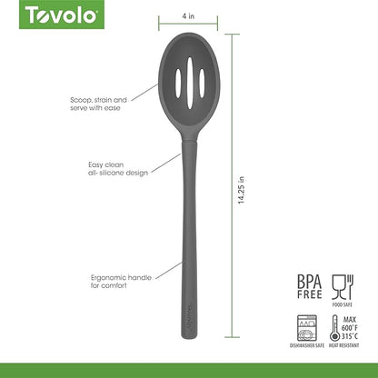 Tovolo Flex Core Silicone Slotted Deep Spoon