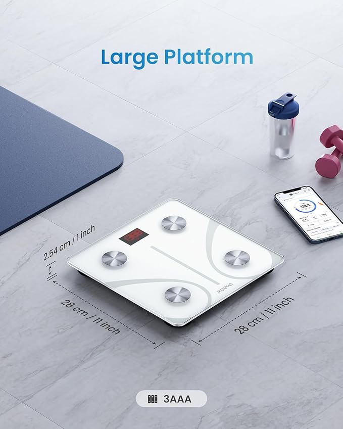 RENPHO Smart Scale for Body Weight, FSA&HSA Eligible, Digital Bathroom Scale