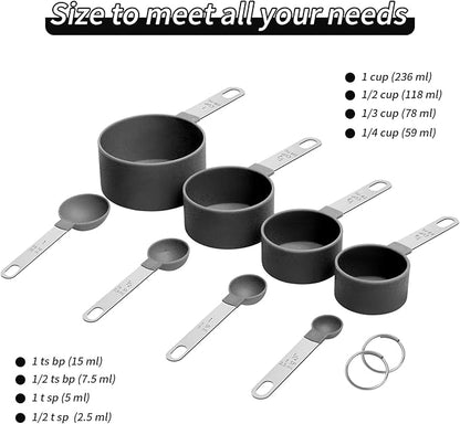 Measuring Cups Set Measuring Spoons Set, Nesting Measure Cups