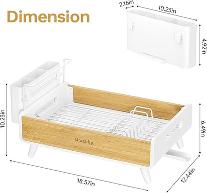 Urackify Dish Drying Rack for Kitchen Counter