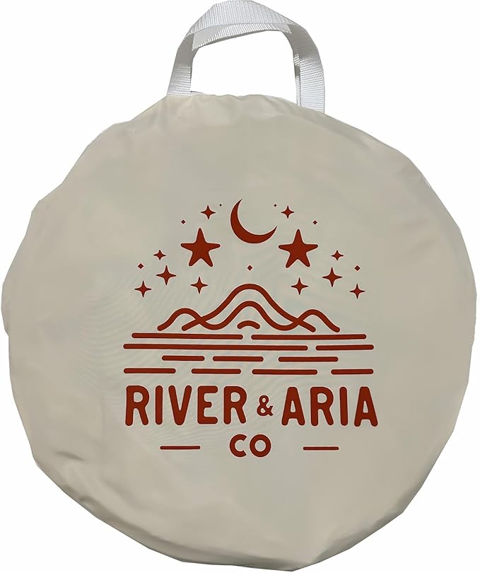 River & Aria Co Baby Play Tunnel - 6ft Indoor & Outdoor Pop Up Play Tunnel for Toddlers 2-6 - Interactive Hide-and-Seek Crawling Tunnels for Children (Animals Tunnel)