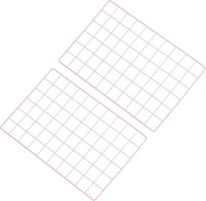 PATIKIL 12"x20" Wire Grid Panel, 2 Pack Board Photo Pictures Memo Display Grid