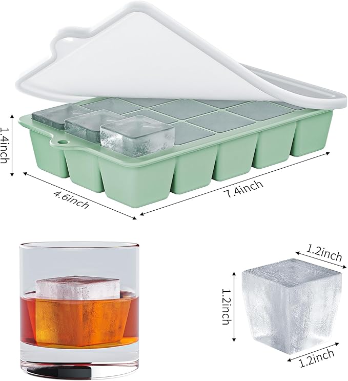 Silicone Ice Cube Tray 3 Pack