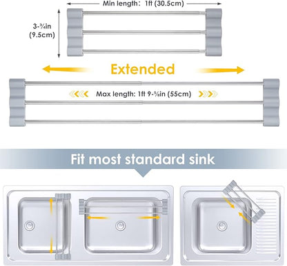 Tomorotec Adjustable Over-The-Sink Kitchen Rack