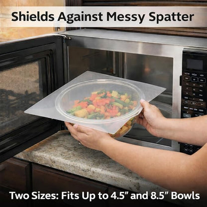 HIC Kitchen Splatter Guards for Microwave, BPA Free
