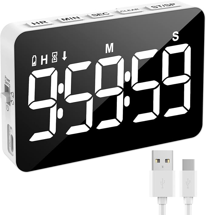 Rechargeable Digital Kitchen Timer
