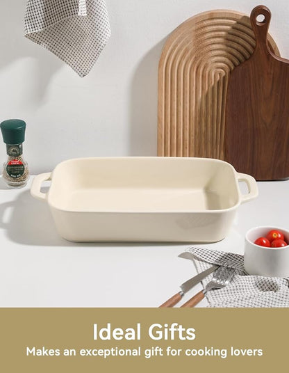 Sweejar Ceramic Bakeware Set, 9x13 Rectangular Baking Dish