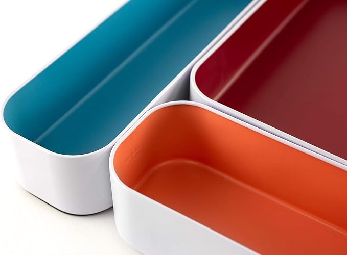 Three by Three Seattle 5 Piece Metal Organizer Tray Set