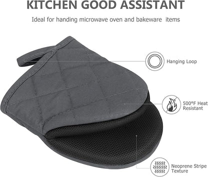 1 Pair Short Oven Mitts