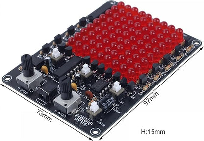 Soldering Learning Kit, ICSTATION LED Soldering Practice Kit With Knob Control LED Light Kit Soldering Project for Back to School Students STEM Teaching and Learning Education