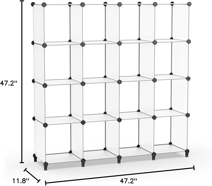 HOMIDEC Closet Organizers and Storage, 16 Cube Storage Organizer, Closet