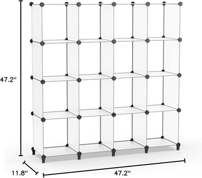 HOMIDEC Closet Organizers and Storage, 16 Cube Storage Organizer, Closet