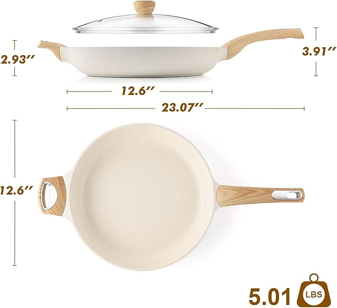 SENSARTE Ceramic Nonstick Frying Pan Skillet