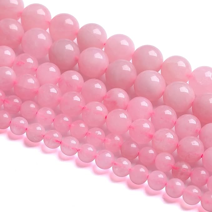 4MM 86PCS Natural Stone Brazilian Rose Quartz Crystal Beads for Jewelry Making DIY Bracelet
