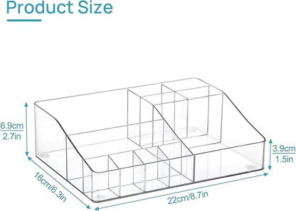 Vtopmart 1 Tier Clear Makeup Organizer