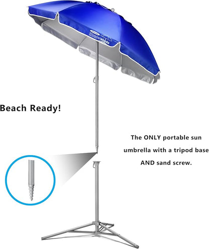 Wondershade Ultimate Portable Sun Shade Umbrella for Instant Lightweight and Adjustable Sun Protection - Blue