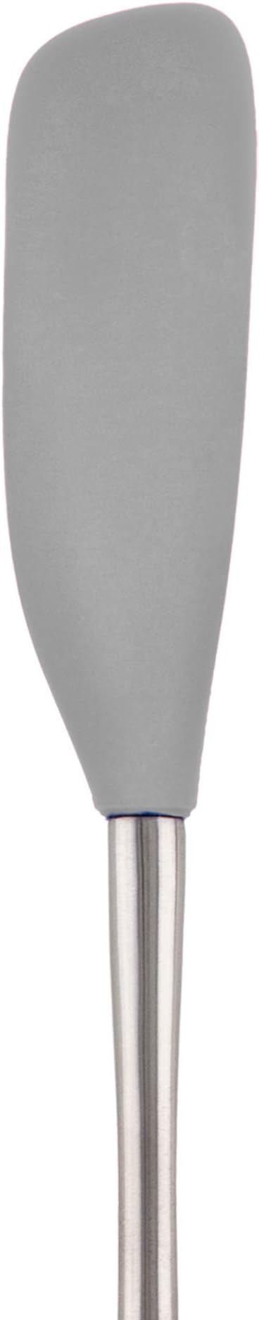 Tovolo Jar Spatula Silicone Long Stainless Steel Handle Scraper Spatula Oyster