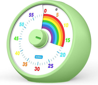Visual Timer for Kids, 60-Minute Countdown Timer for Classroom Office Kitchen